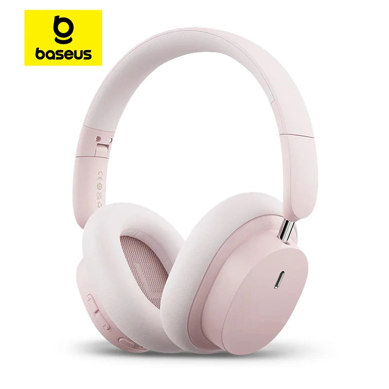 Casque sans fil Baseus Bowie D05 : audio spatial 3D, Bluetooth 5.3, haut-parleurs de 40 mm, pliable, circum-aural, autonomie de 70 heures.