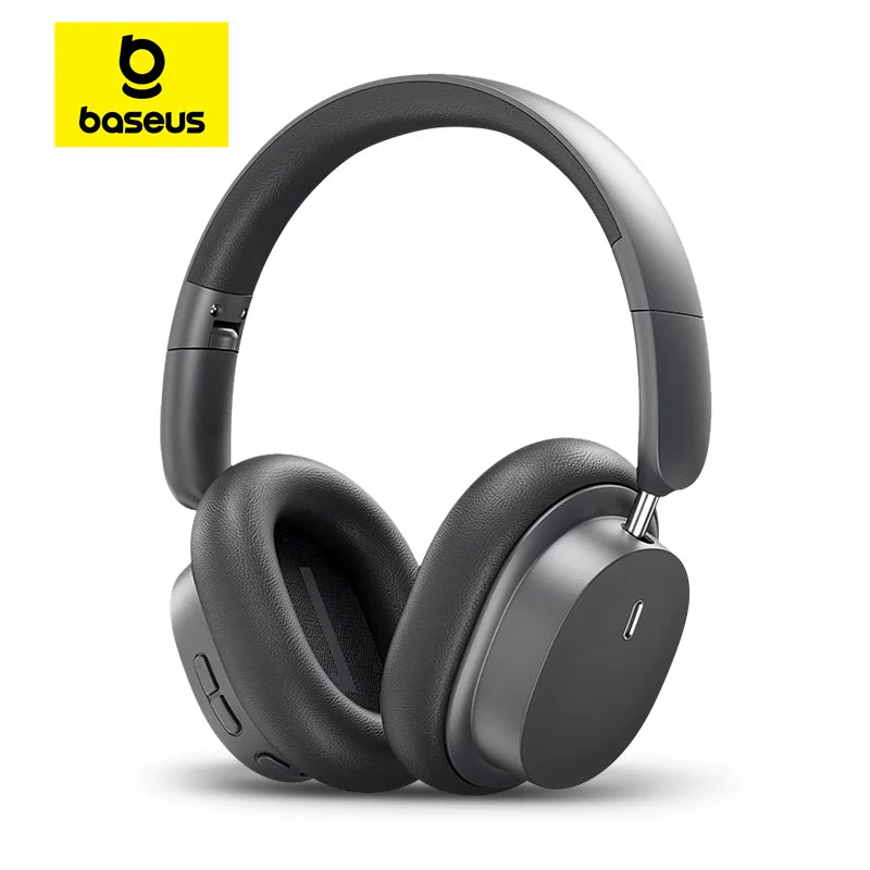 Casque sans fil Baseus Bowie D05 : audio spatial 3D, Bluetooth 5.3, haut-parleurs de 40 mm, pliable, circum-aural, autonomie de 70 heures.