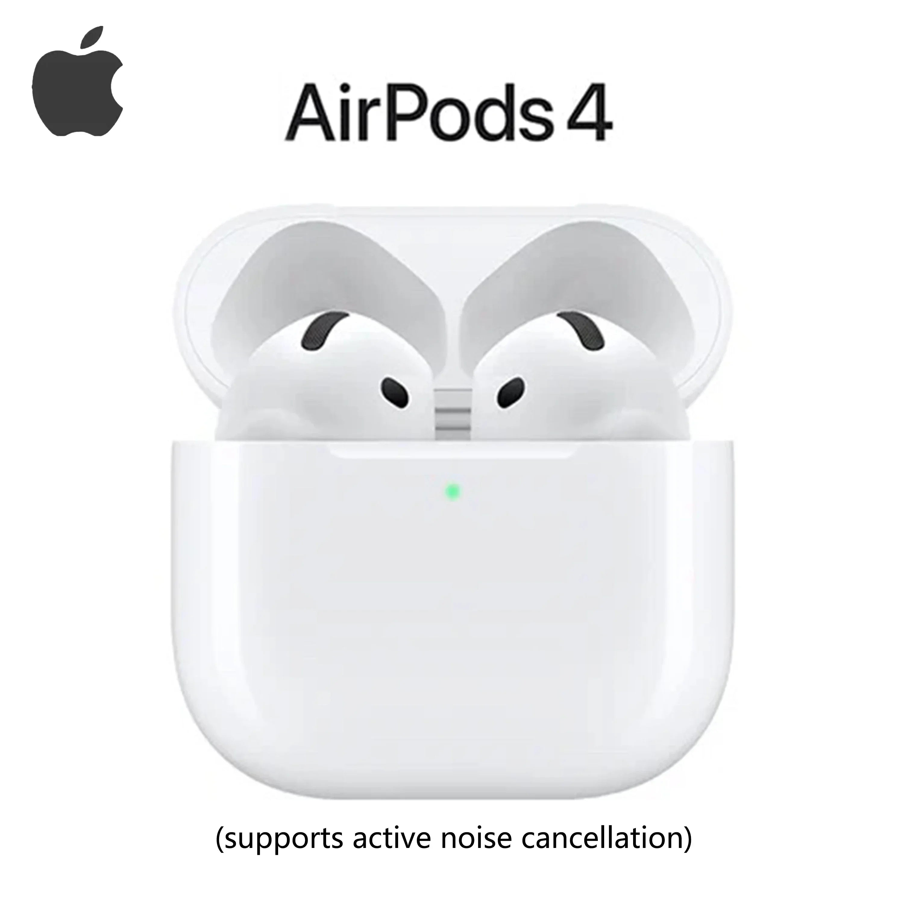 Apple AirPods 4 (compatibles avec la réduction active du bruit) avec boîtier de charge MagSafe (USB-C), écouteurs Bluetooth de quatrième génération