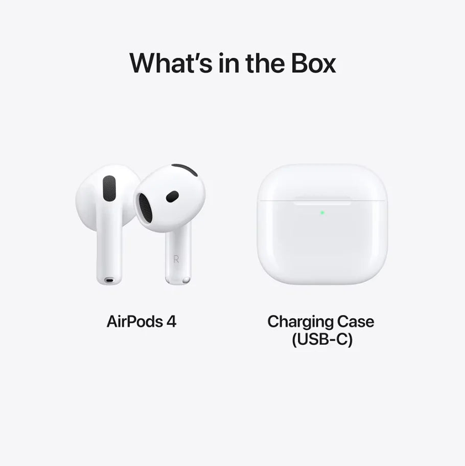 Apple AirPods 4 (compatibles avec la réduction active du bruit) avec boîtier de charge MagSafe (USB-C), écouteurs Bluetooth de quatrième génération