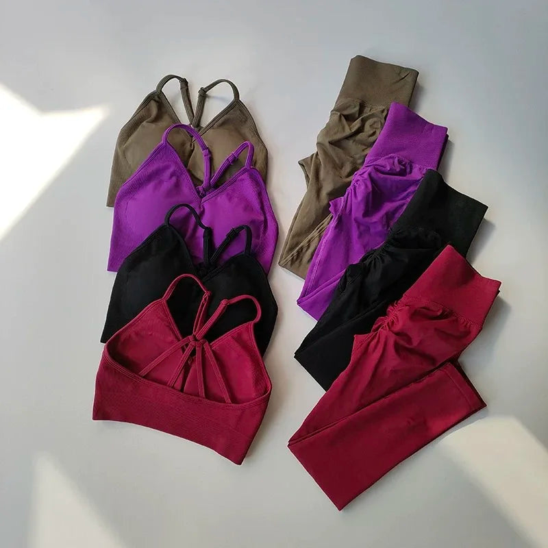 Combinaison de sport pêche taille haute gainante pour femme, résistante aux chocs, idéale pour le yoga, la course et le fitness.