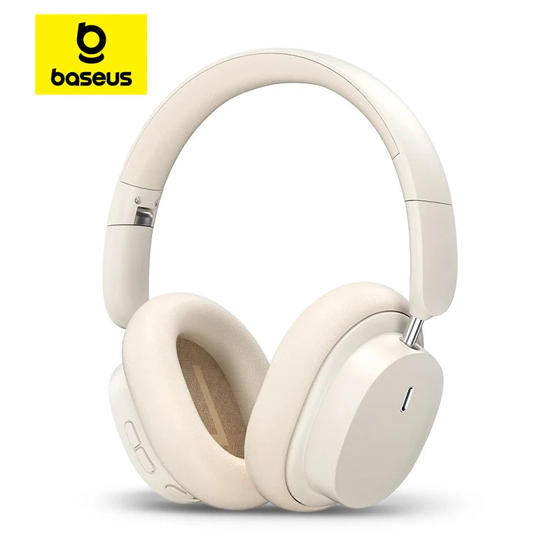 Casque sans fil Baseus Bowie D05 : audio spatial 3D, Bluetooth 5.3, haut-parleurs de 40 mm, pliable, circum-aural, autonomie de 70 heures.