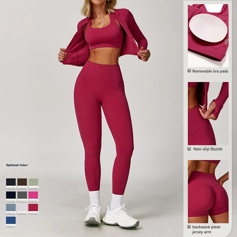 Tenue de yoga et fitness avec brassière dos nu et soutien renforcé. Confortable, stylée et parfaite pour vos entraînements.